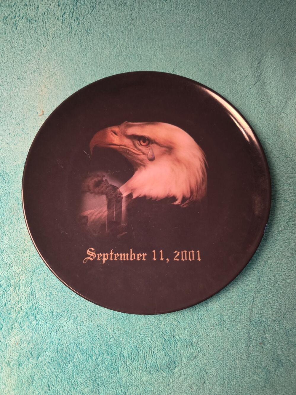 Vintage 9/11 Memorial Collector Plate Melamine Makit Products Sept 11 2001